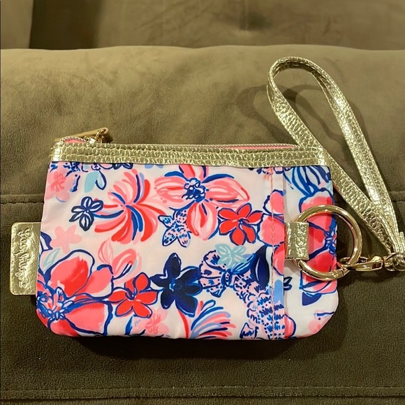 Lilly Pulitzer Floral Wristlet Pouch - Picture 1 of 3